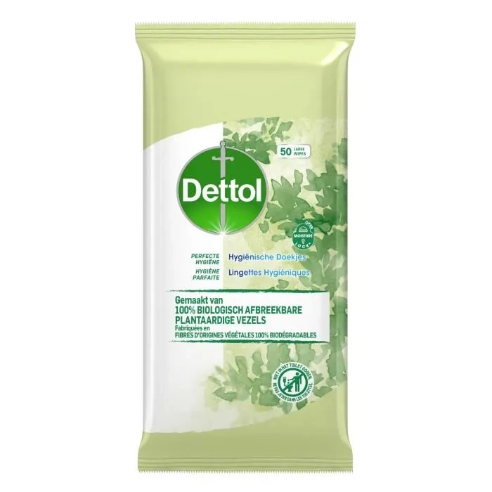 Toalhetes de Limpeza Orgânicos X50 - Dettol