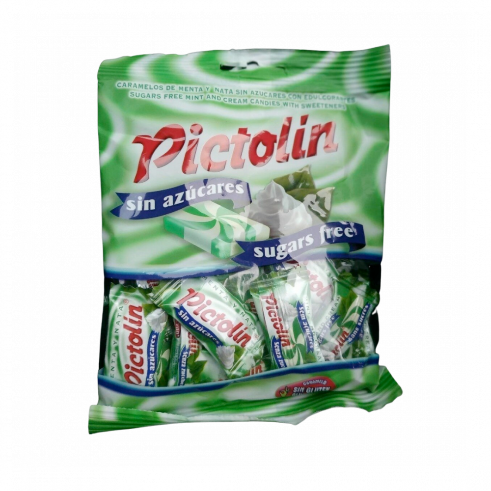 Pictolin Mint And Cream, Sugars Free Candies Bag 12x65g