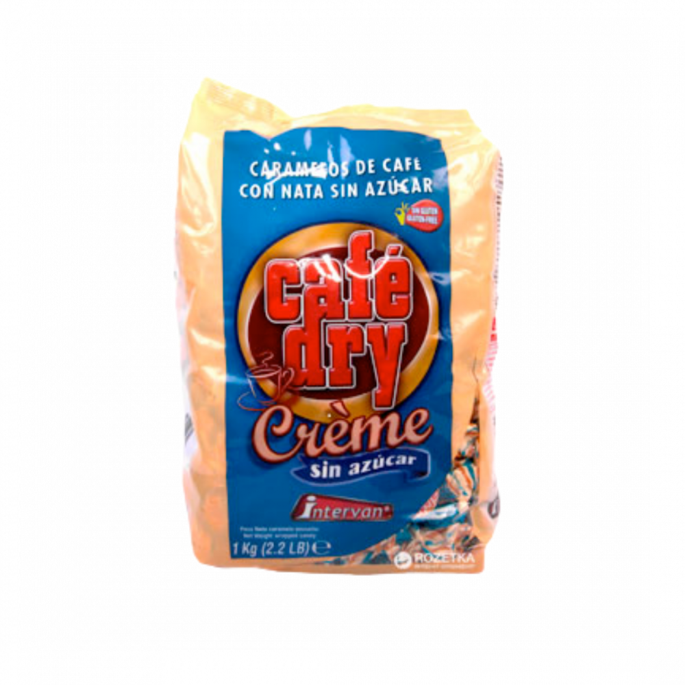 Cafe Dry Creme Sin- Sugars Free Coffee With Cream Candies Coffee  - 1kg Bag X 12