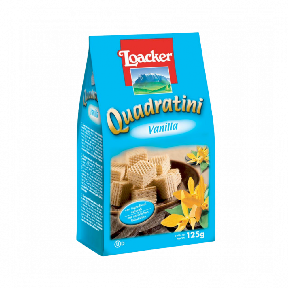 Loacker Quadratini Vanille 125gr Cx12