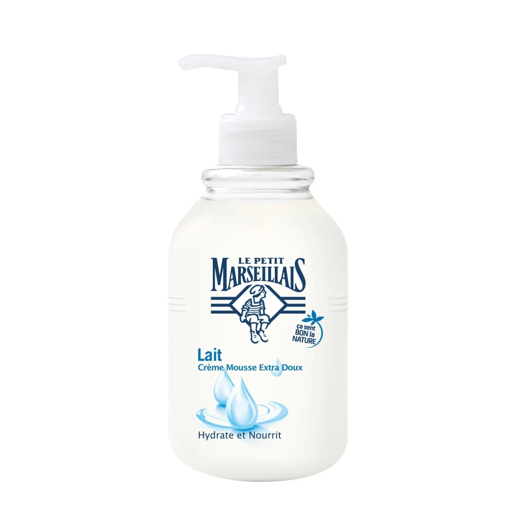 Le Petit Marseillais Pompe Sabonete para Mãos Leite Hidrata e Nutre Suavemente 300ml - LE PETIT MARSEILLAIS