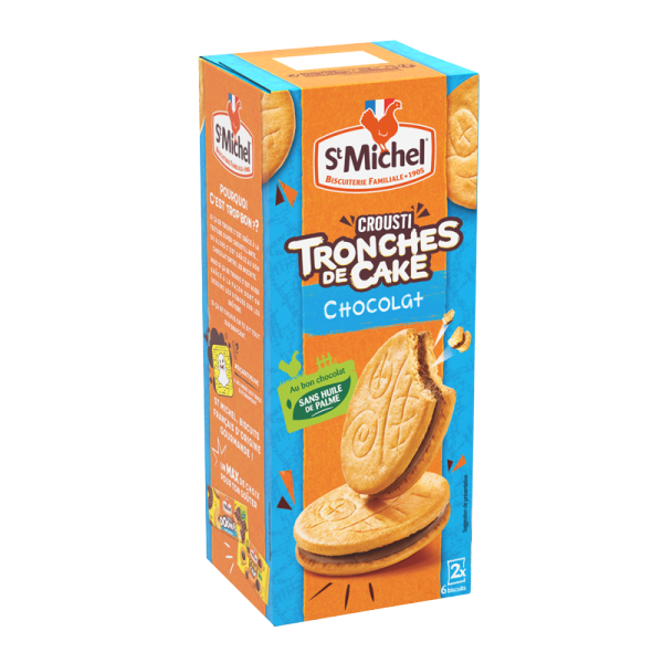 Biscuits Tronche de cake croustillant chocolat 228g - ST MICHEL