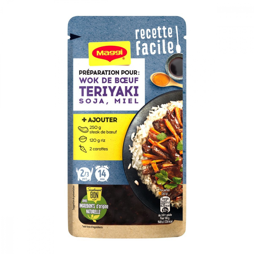 Zubereitung Wok de Boeuf Teriyaki 65g - MAGGI