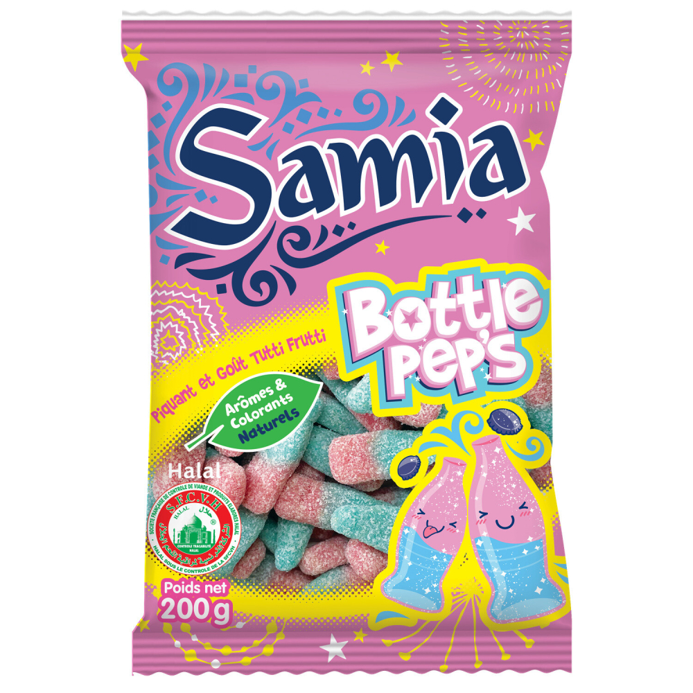 Bonbons Bottle Peps 200g Nat - SAMIA