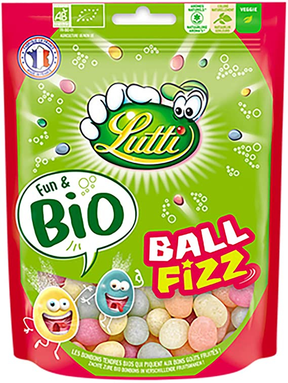 Bonbons Ball Fizz Bio 100g - LUTTI