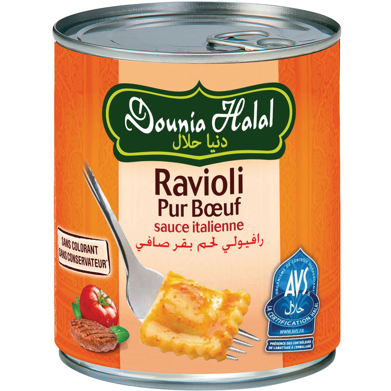 Grossiste Ravioli pur bœuf 800g DOUNIA HALAL