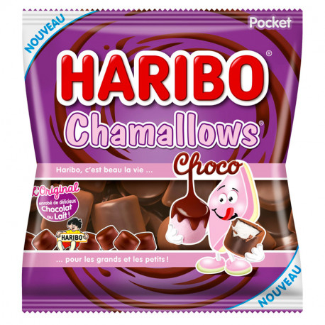 Mini malvaviscos de chocolate; 140g - HARIBO