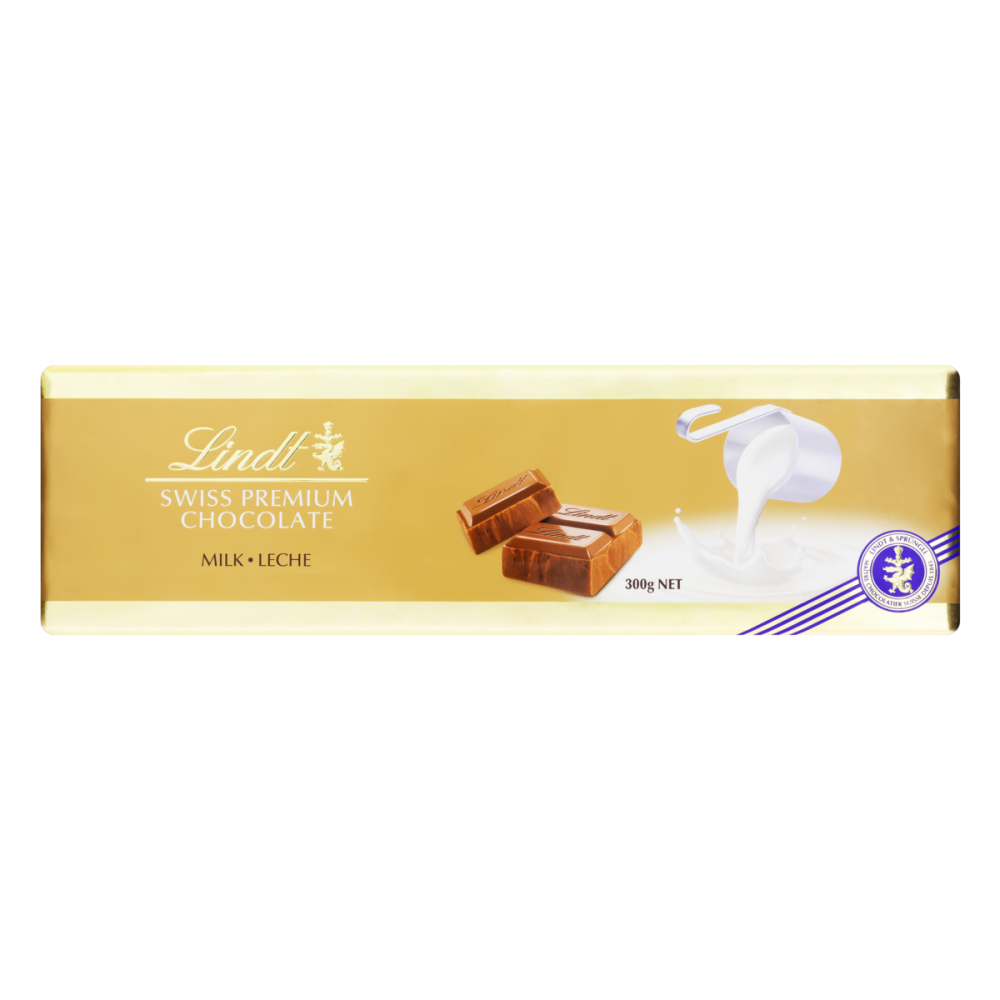 Swiss Premium Milk Chocolate Bar 300g - LINDT