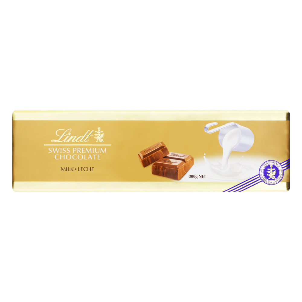 स्विस प्रीमियम चॉकलेट लैट टैबलेट 300 ग्राम - LINDT