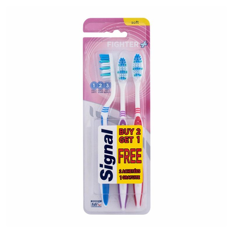SIGNAL TOOTHBRUSH DUO GENTLE CARE SOFT HIMALAYAN PINK SALT