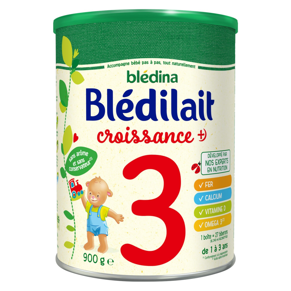 Blédilait growth+ 3rd age from 12 months 900g - BLEDINA