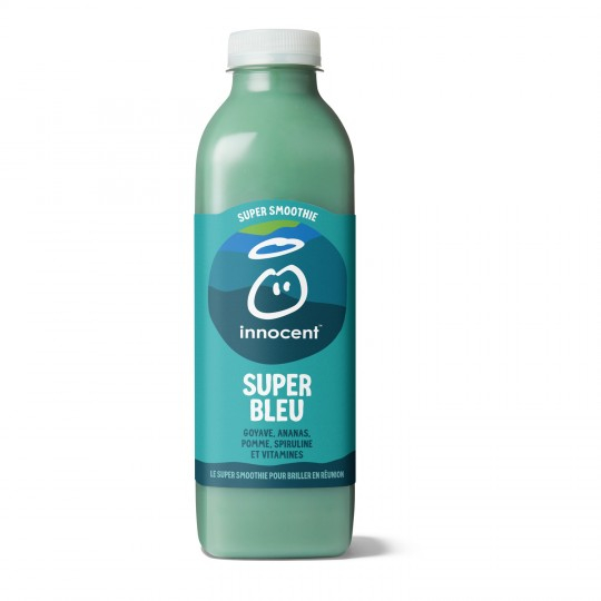 Smoothie super bleu goyave; ananas; pomme; spiruline & vitamines 750ml - INNONCENT