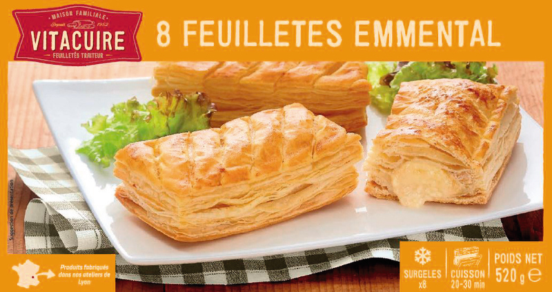 Feuillete Emmental X8 520g - VITACUIRE