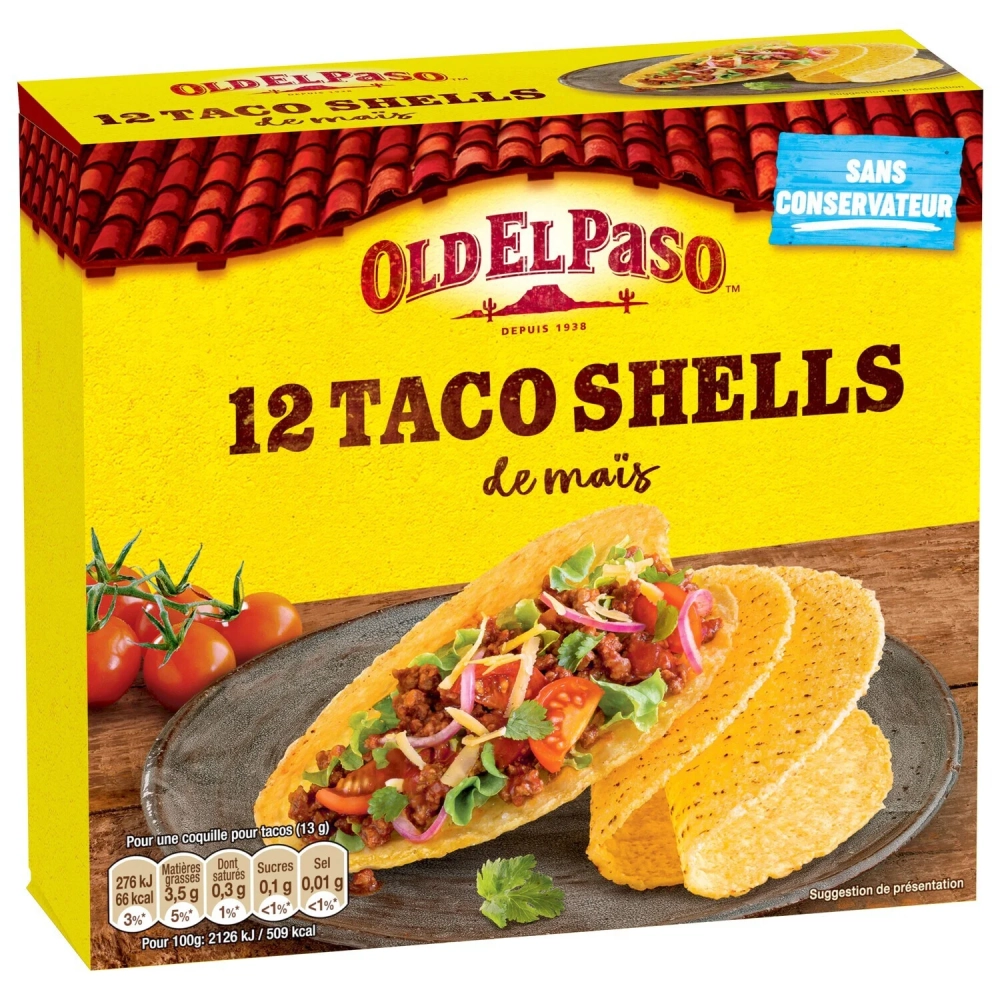 Conchiglie di tacos 156g