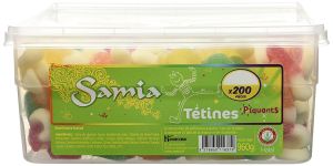 Bonbons Gélifiés Tétines Tubos 200 Pièces 960g Halal Samia