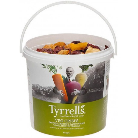 Legume chips beet carrot parsnip with sea salt, 150g - TYRRELLS