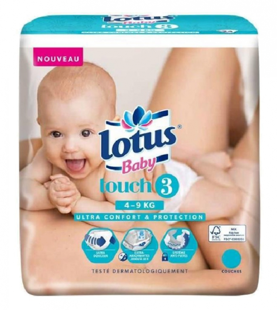 Fraldas para bebé T3 x44 - LOTUS BABY