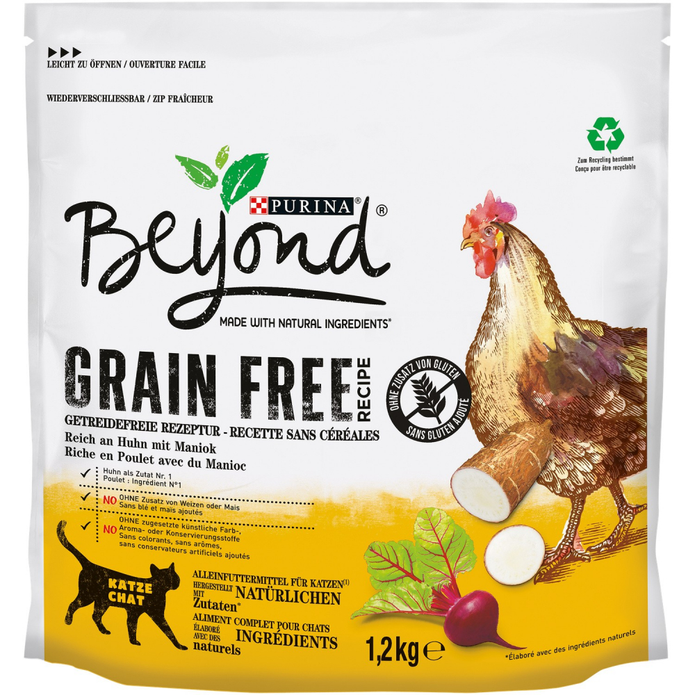 BEYOND طعام قطط دجاج 1.2 كجم - بورينا