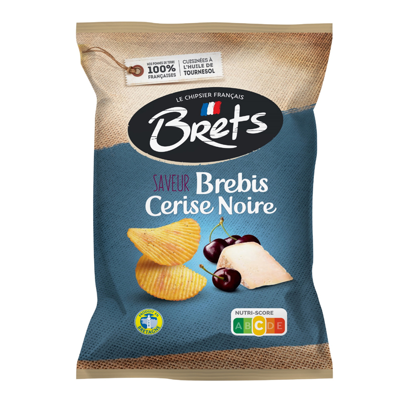 Chips Brets Brebis Cerise, 125g - BRET'S