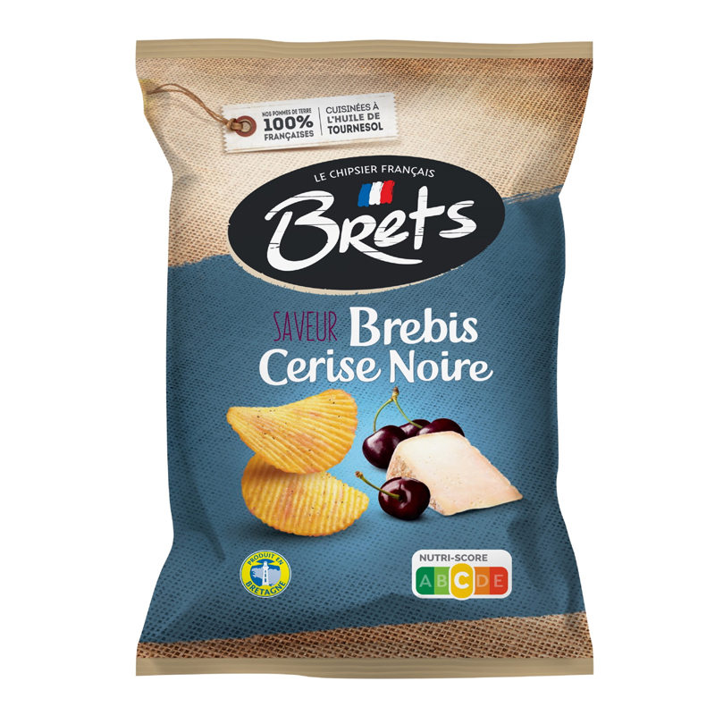 Chips Brets Schaap Kers 125g