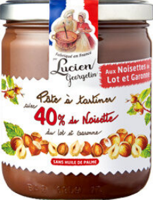 Pâte à Tartiner 40% De Noisettes Du Lot Et Garonne Et Cacao - Lucien Georgelin