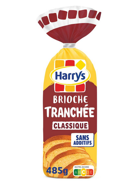 Classic sliced ??brioche without additives 485g - HARRY'S