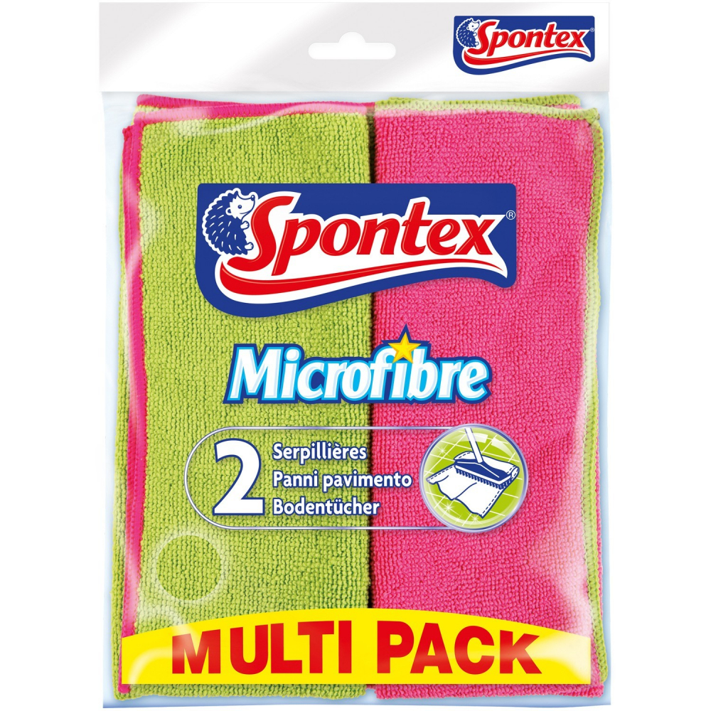 Serpillières microfibre x2 - SPONTEX